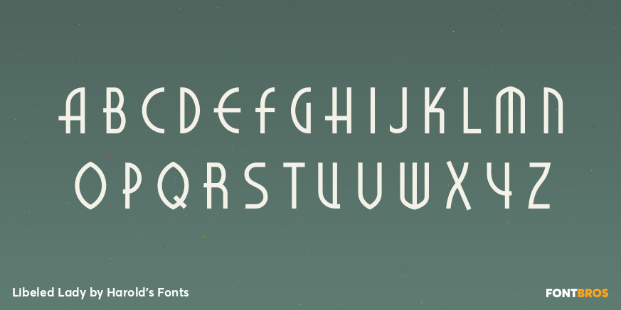 Libeled Lady Font Poster #2