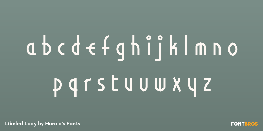 Libeled Lady Font Poster #3