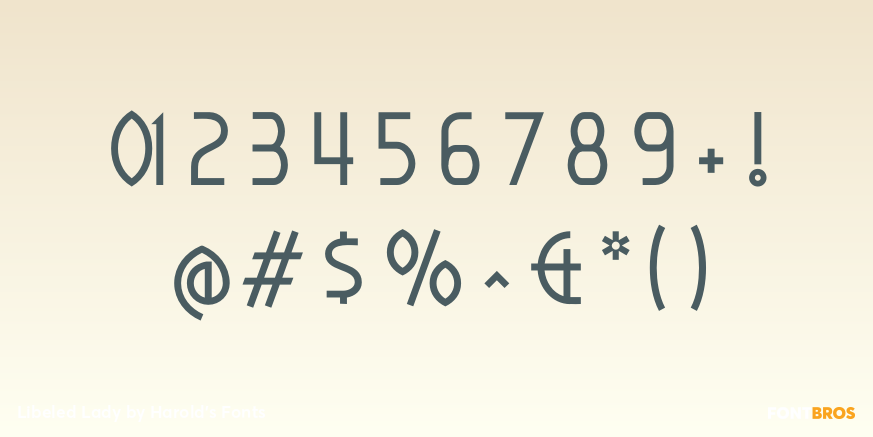 Libeled Lady Font Poster #4