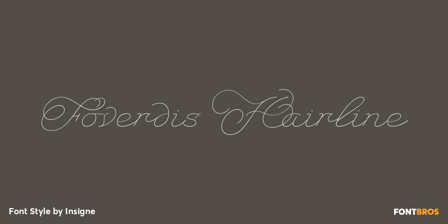 Foverdis Hairline Font Poster #1