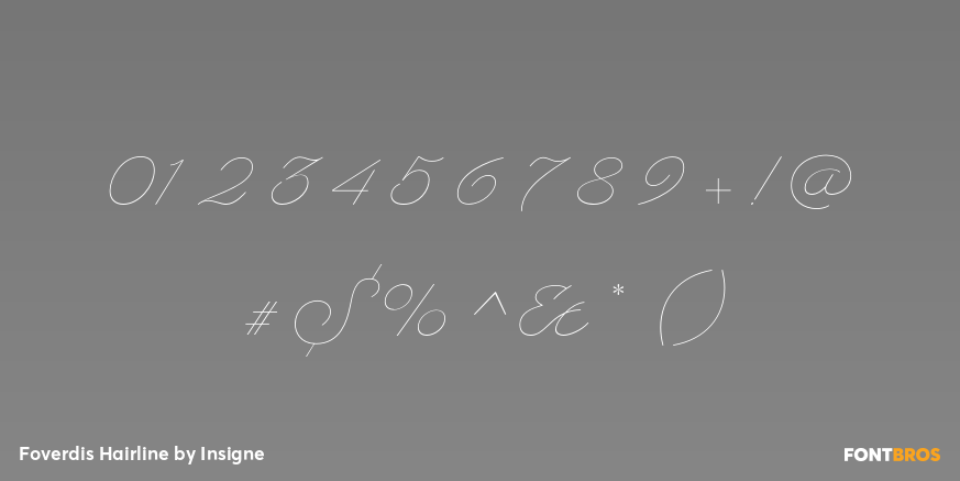 Foverdis Hairline Font Poster #1