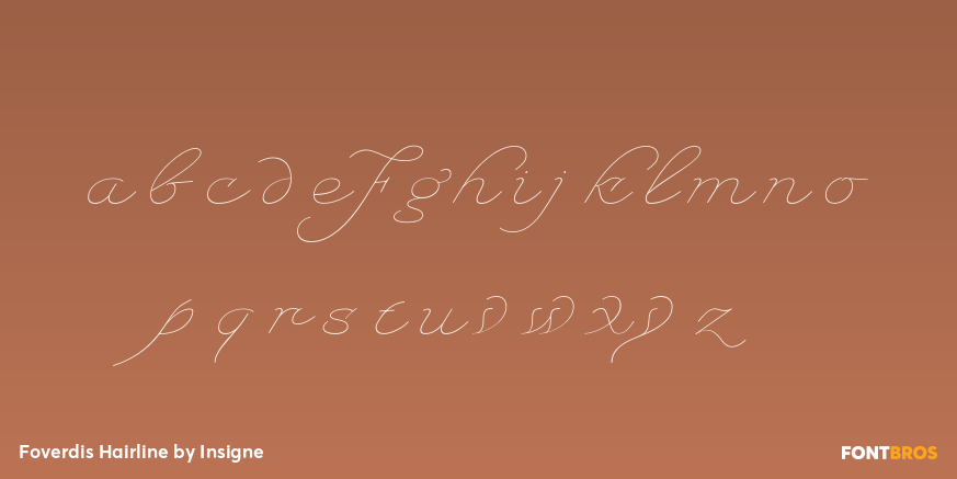 Foverdis Hairline Font Poster #1