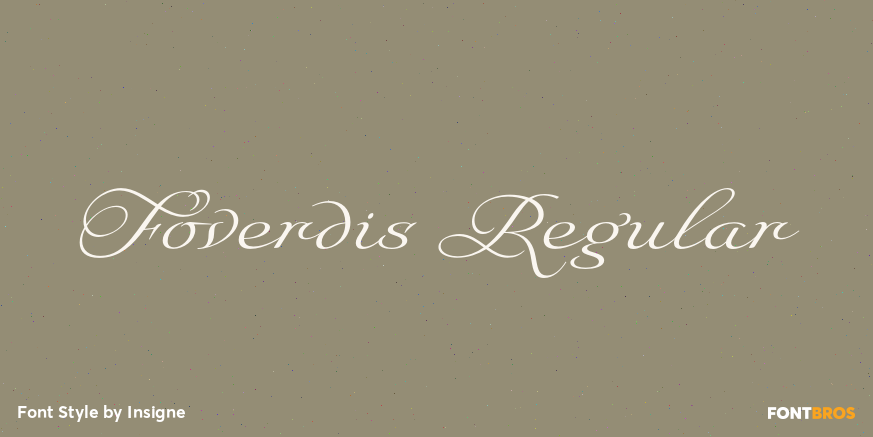 Foverdis Regular Font Poster #1