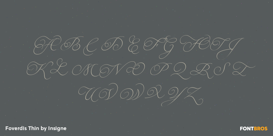 Foverdis Thin Font Poster #2