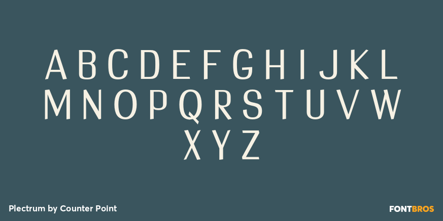 Plectrum Font Poster #2