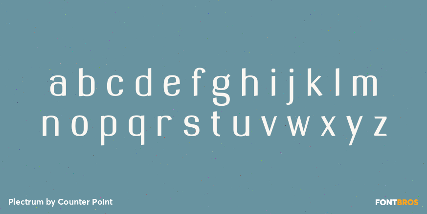 Plectrum Font Poster #3