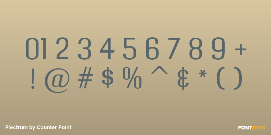 Plectrum Font Poster #4