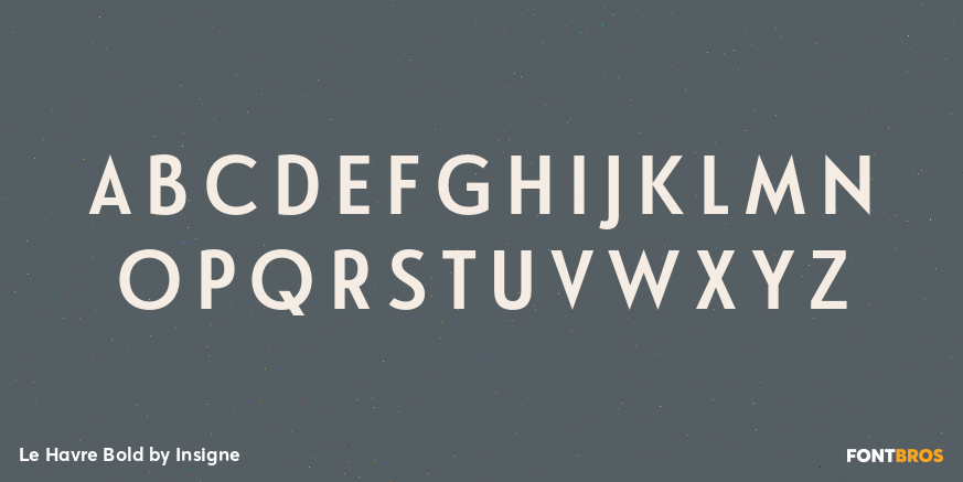 Le Havre Bold Font Poster #2