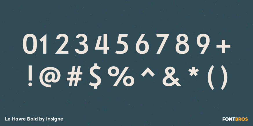 Le Havre Bold Font Poster #4