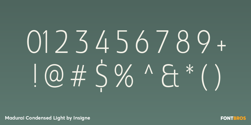 Madurai Condensed Light Font Poster #4