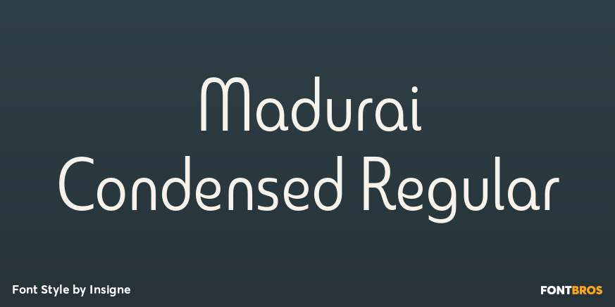 Madurai Condensed Regular Poster