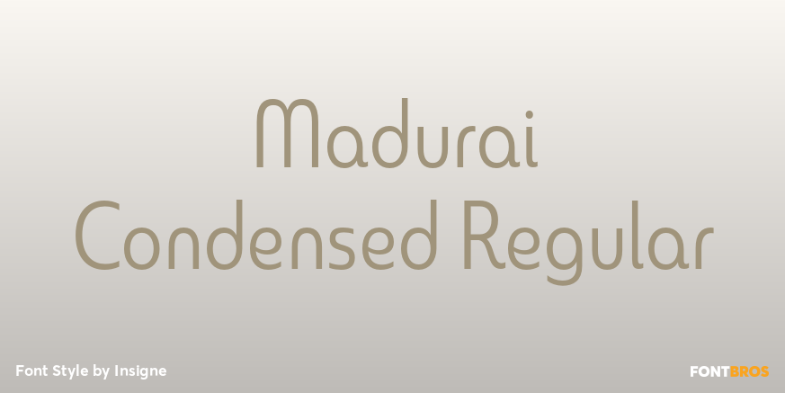 Madurai Condensed Regular Poster