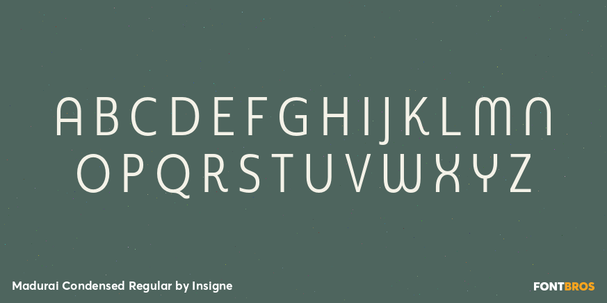 Madurai Condensed Regular Font Poster #1