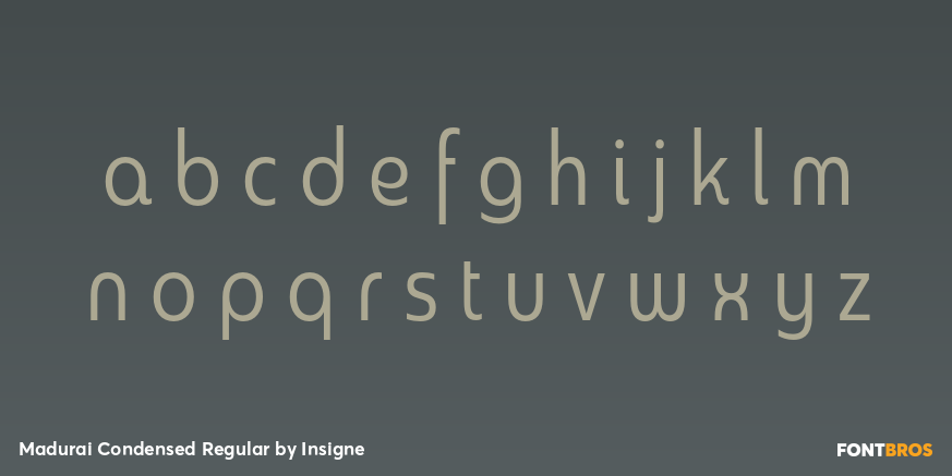 Madurai Condensed Regular Font Poster #1
