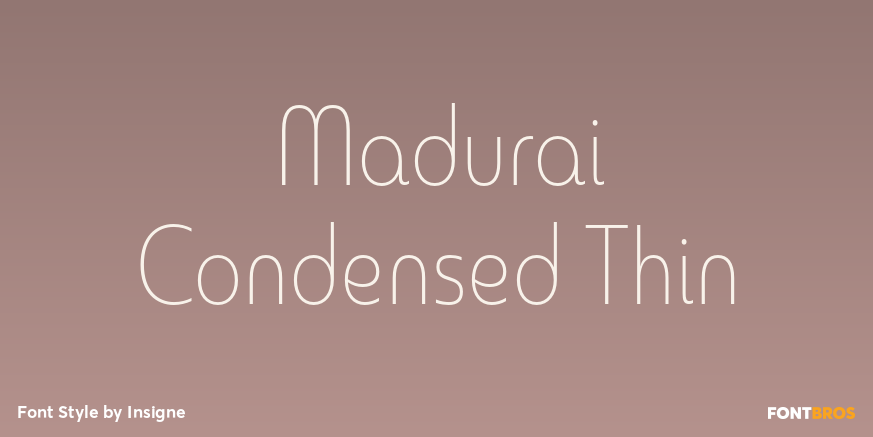 Madurai Condensed Thin Poster