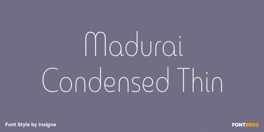 Madurai Condensed Thin Poster