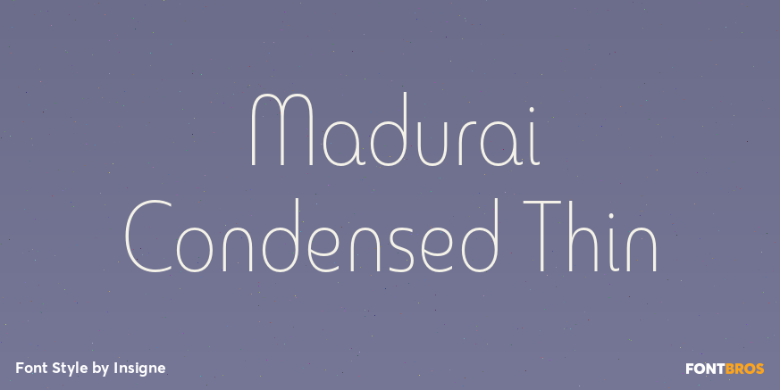 Madurai Condensed Thin Poster