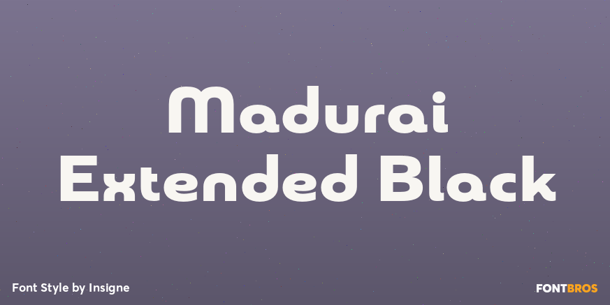 Madurai Extended Black Poster