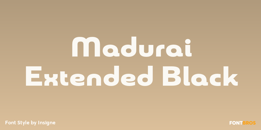 Madurai Extended Black Poster