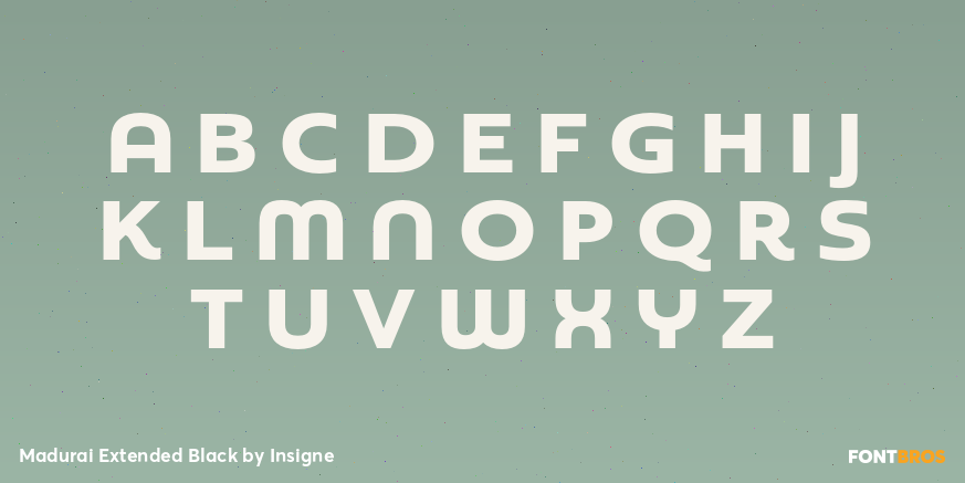 Madurai Extended Black Font Poster #2