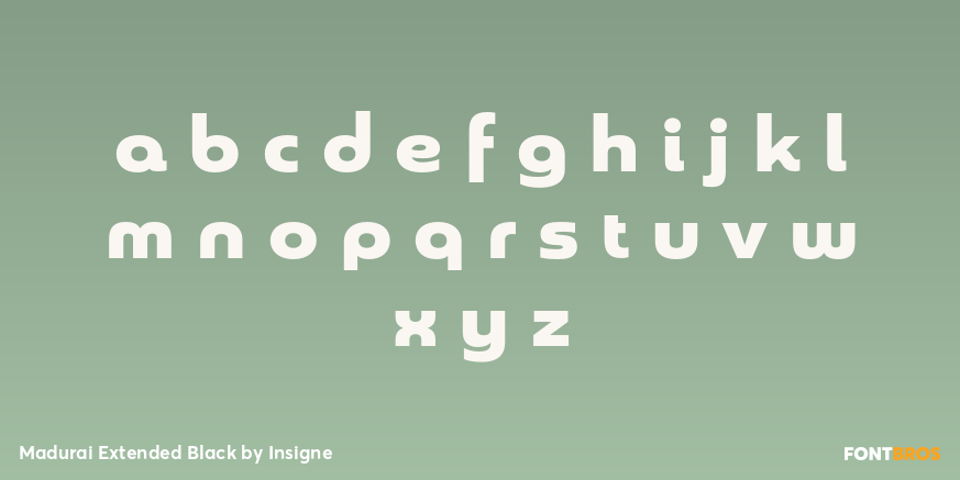 Madurai Extended Black Font Poster #3