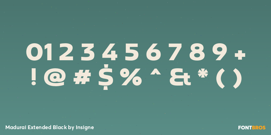 Madurai Extended Black Font Poster #4