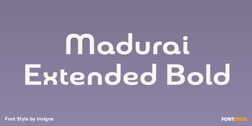 Madurai Extended Bold Poster