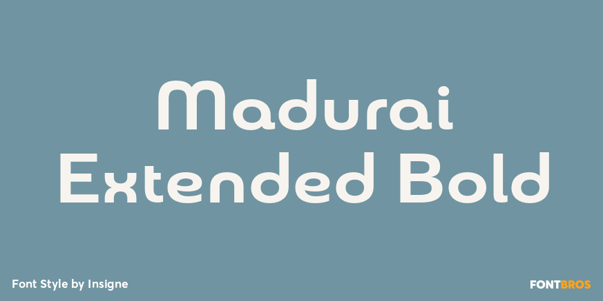 Madurai Extended Bold Poster