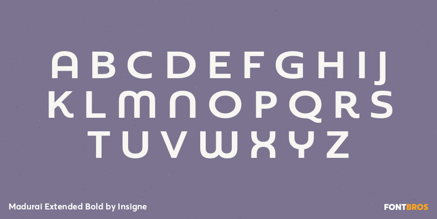Madurai Extended Bold Font Poster #2