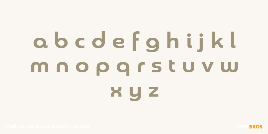 Madurai Extended Bold Font Poster #3
