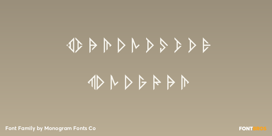 Diamondside Monogram Poster