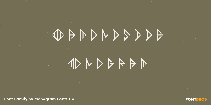 Diamondside Monogram Poster