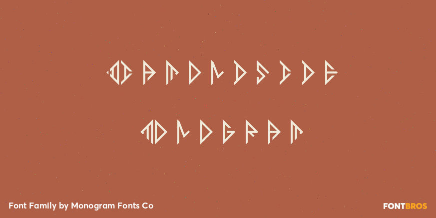 Diamondside Monogram Poster