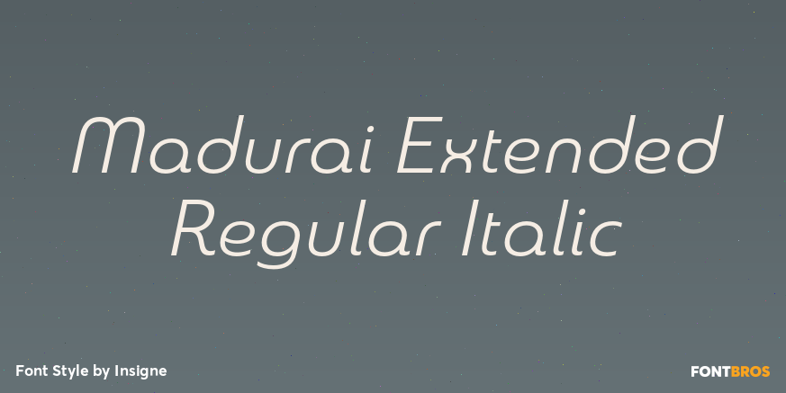 Madurai Extended Regular Italic Poster