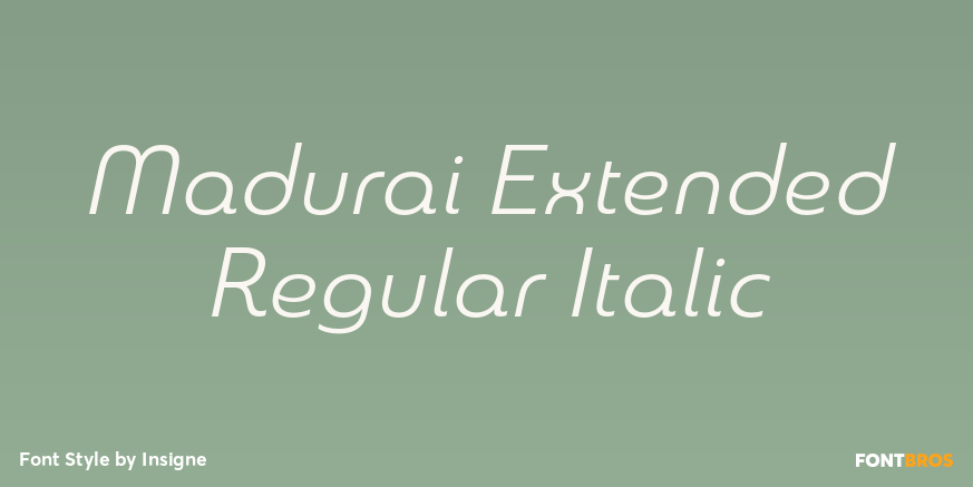 Madurai Extended Regular Italic Poster