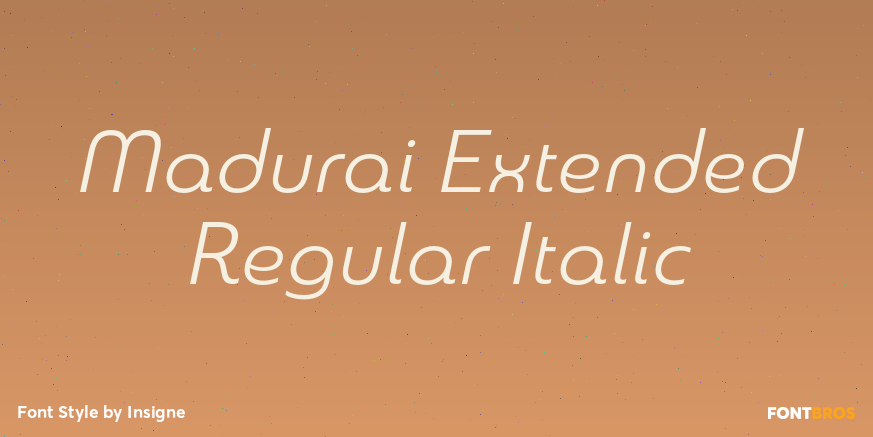 Madurai Extended Regular Italic Poster