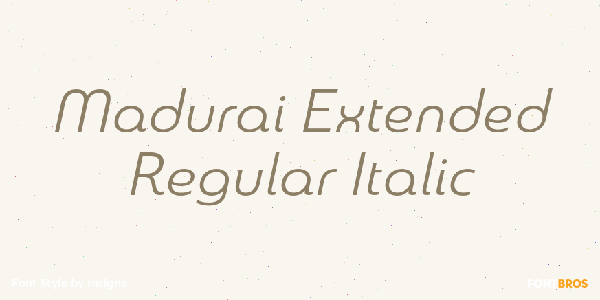 Madurai Extended Regular Italic Poster