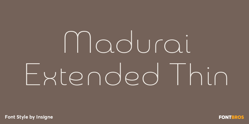 Madurai Extended Thin Poster