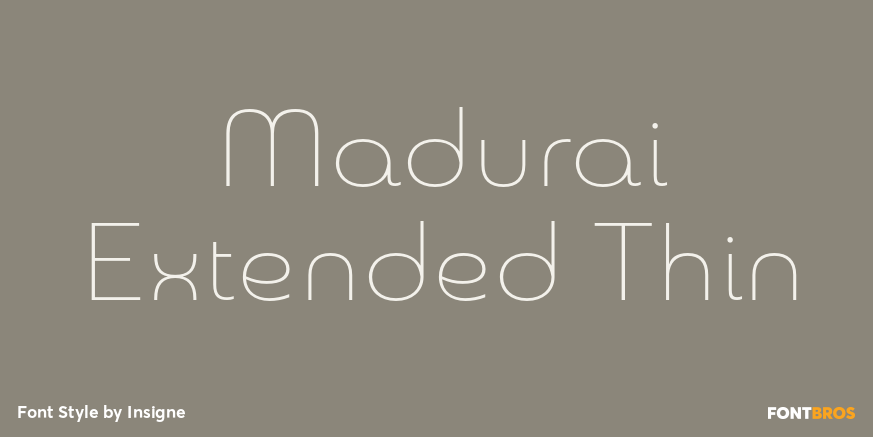 Madurai Extended Thin Poster