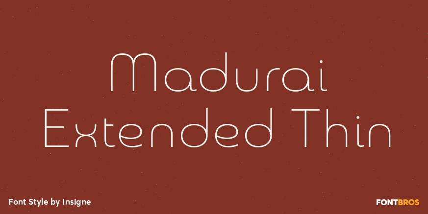 Madurai Extended Thin Poster