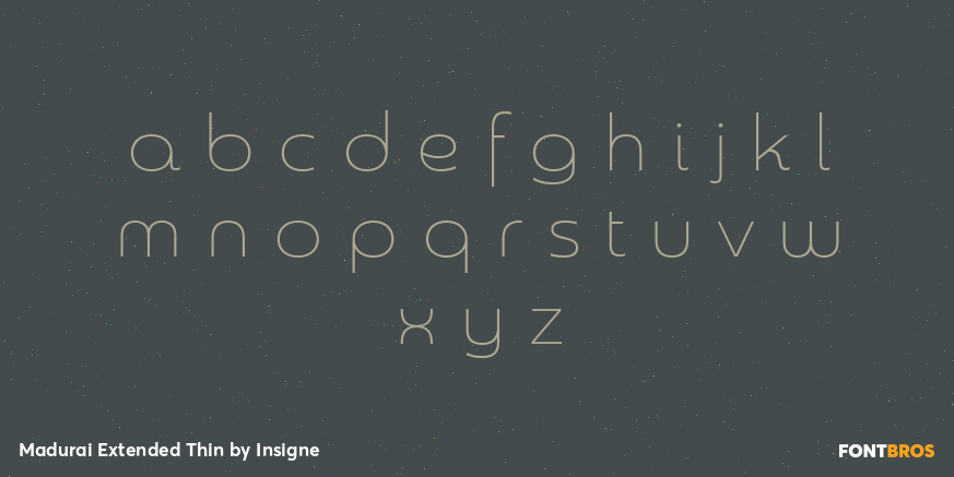 Madurai Extended Thin Font Poster #1