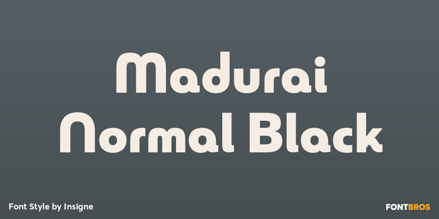 Madurai Normal Black Poster