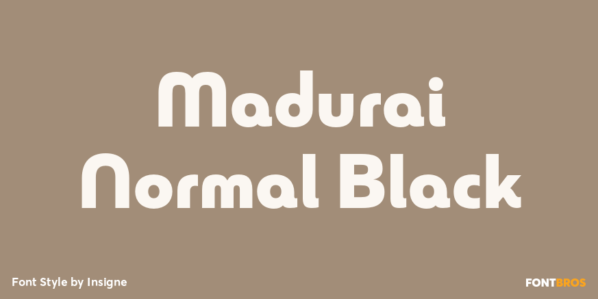 Madurai Normal Black Poster