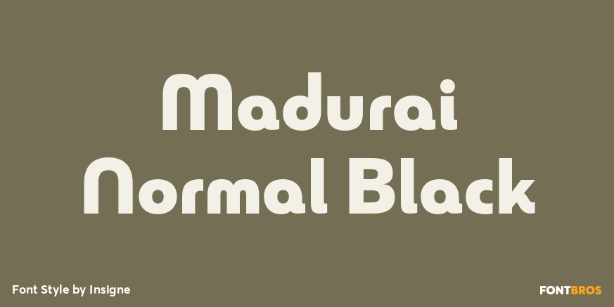 Madurai Normal Black Poster