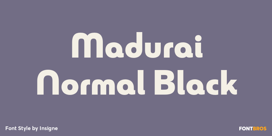 Madurai Normal Black Poster
