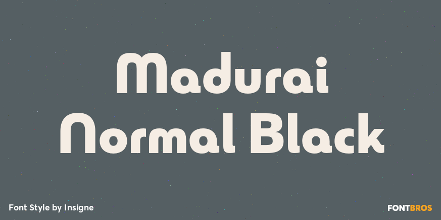 Madurai Normal Black Poster