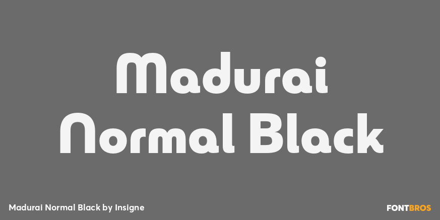 Madurai Normal Black Poster