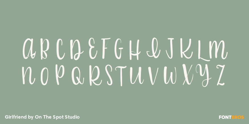 Girlfriend Font Poster #2