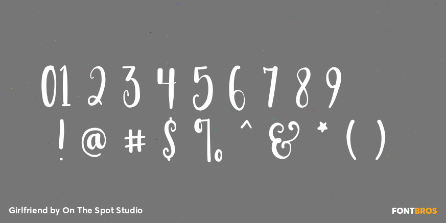 Girlfriend Font Poster #4