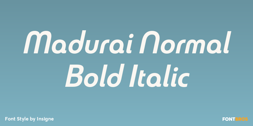 Madurai Normal Bold Italic Poster